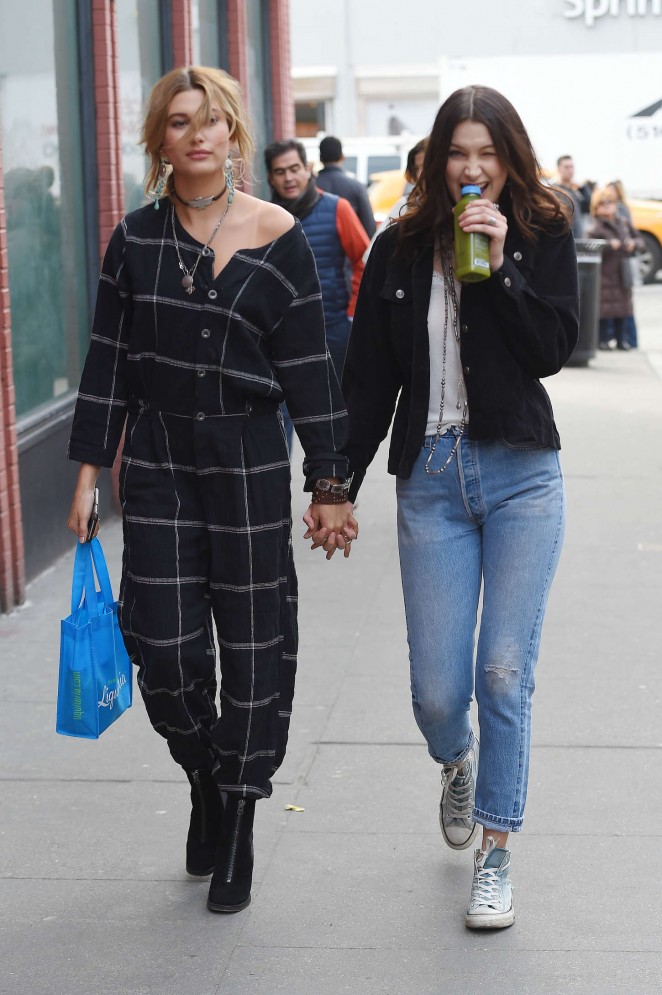Hailey Baldwin and Bella Hadid Out in NYC-08 – GotCeleb