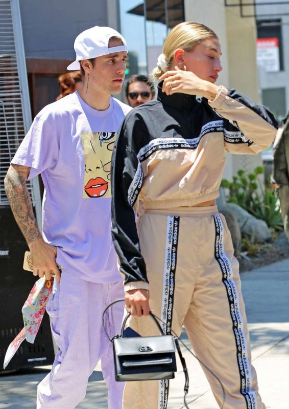 Hailey Baldwin and Justin Bieber - Leaves church in Los Angeles