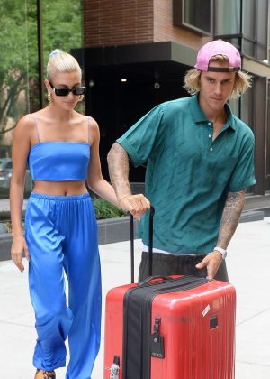 Hailey Baldwin and Justin Bieber - Leaving their apartment in Brooklyn