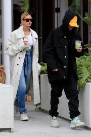 Hailey Baldwin and Justin Bieber - Out from Cha Cha Matcha in West Hollywood