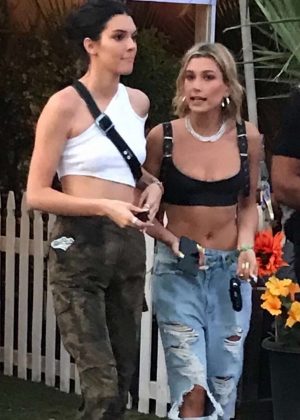 Hailey Baldwin and Kendall Jenner - Coachella Valley Music and Arts Festival 2018 in Indio
