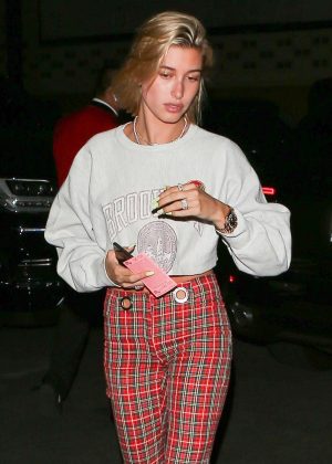 Hailey Baldwin at Delilah in West Hollywood