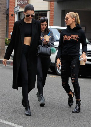 Hailey Baldwin and Kendall Jenner out in Los Angeles -14 | GotCeleb