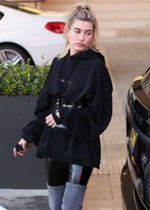 Hailey Baldwin out in Beverly Hills