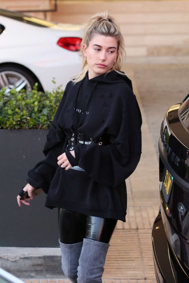 Hailey Baldwin out in Beverly Hills