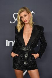 Hailey Bieber - 2020 InStyle and Warner Bros Golden Globes Party in Beverly Hills