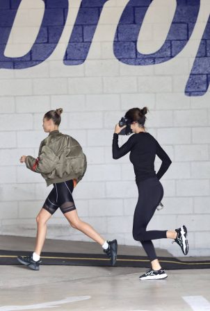 Hailey Bieber and Kendall Jenner - Hitting the gym together in Beverly Hills