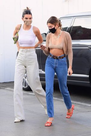 Hailey Bieber and Kendall Jenner - Shopping candids in Los Angeles