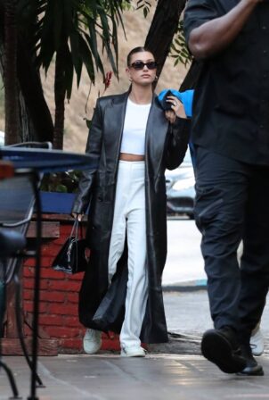 Hailey Bieber - Arrives at The Jim Henson Company in Los Angeles
