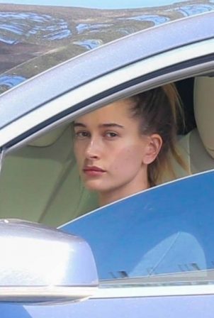 Hailey Bieber - Arriving at the Dog Pound Gym ahead of a workout in Los Angeles