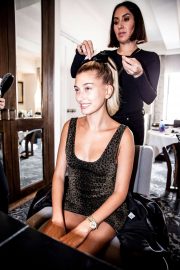 Hailey Bieber - Getting ready for Met Gala 2019 with Vogue Magazine