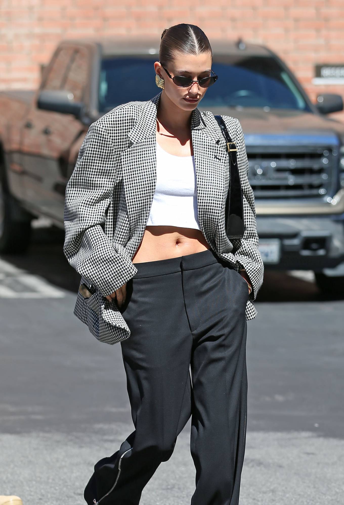 Hailey Bieber - Goes to a meeting in Los Angeles