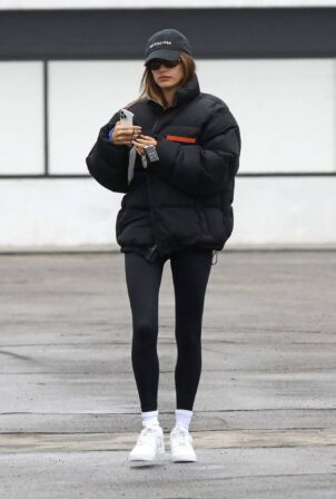 Hailey Bieber - out for pilates session in West Hollywood