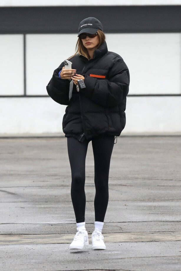 Hailey Bieber - out for pilates session in West Hollywood