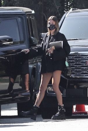 Hailey Bieber - running errands in Beverly Hills