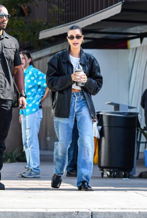 Hailey Bieber - Seen after photoshoot at Erewhon in Los Angeles