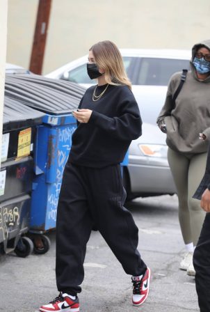Hailey Bieber - Seen at a SPA in Los Angeles