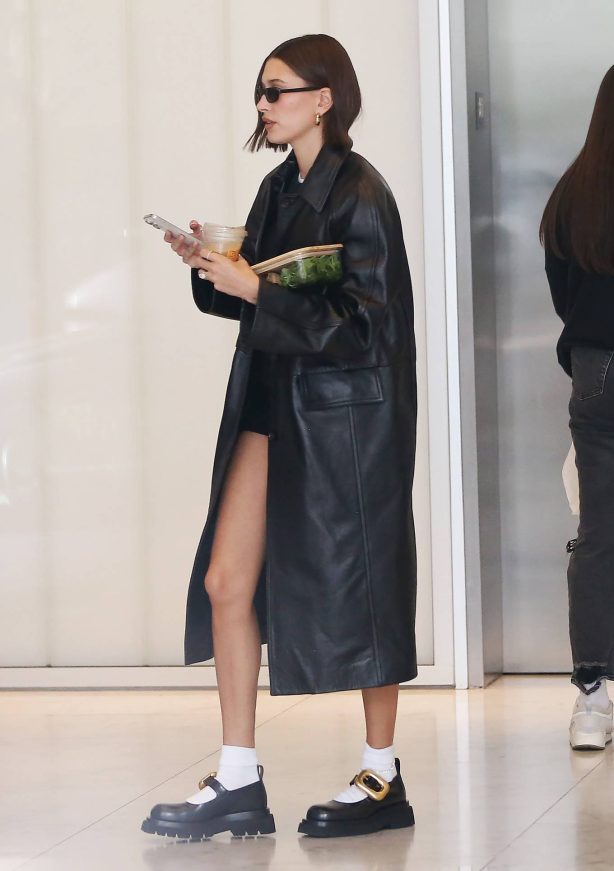 Hailey Bieber - Seen at Her Office In Beverly Hills