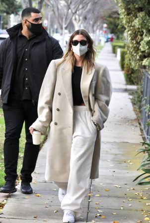 Hailey Bieber - Spotted visiting a friend in Beverly Hills