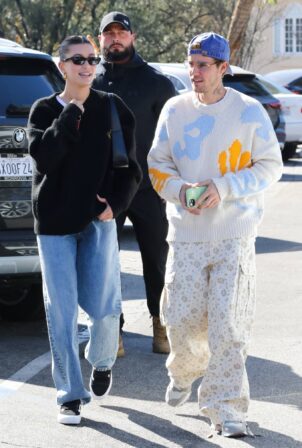 Hailey Bieber - Steps out in Beverly Hills