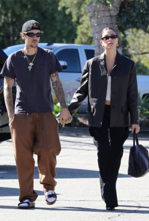 Hailey Bieber - With Justin Bieber seen while out in Los Angeles