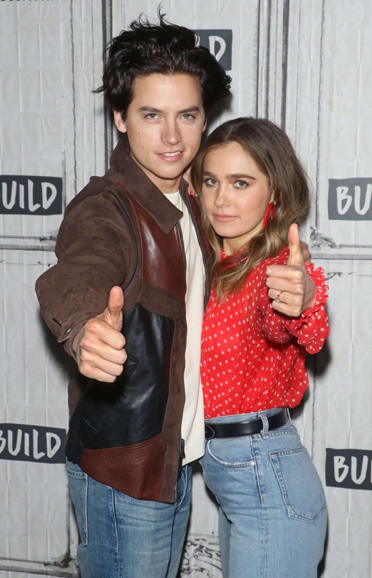 Haley Lu Richardson and Cole Sprouse - Visits Build to discuss 'Five Feet Apart' at Build Studio in NYC