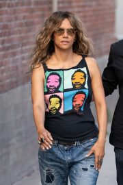 Halle Berry - Arrives at 'Jimmy Kimmel Live' in Hollywood