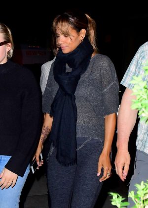 Halle Berry on set of 'John Wick 3' in New York
