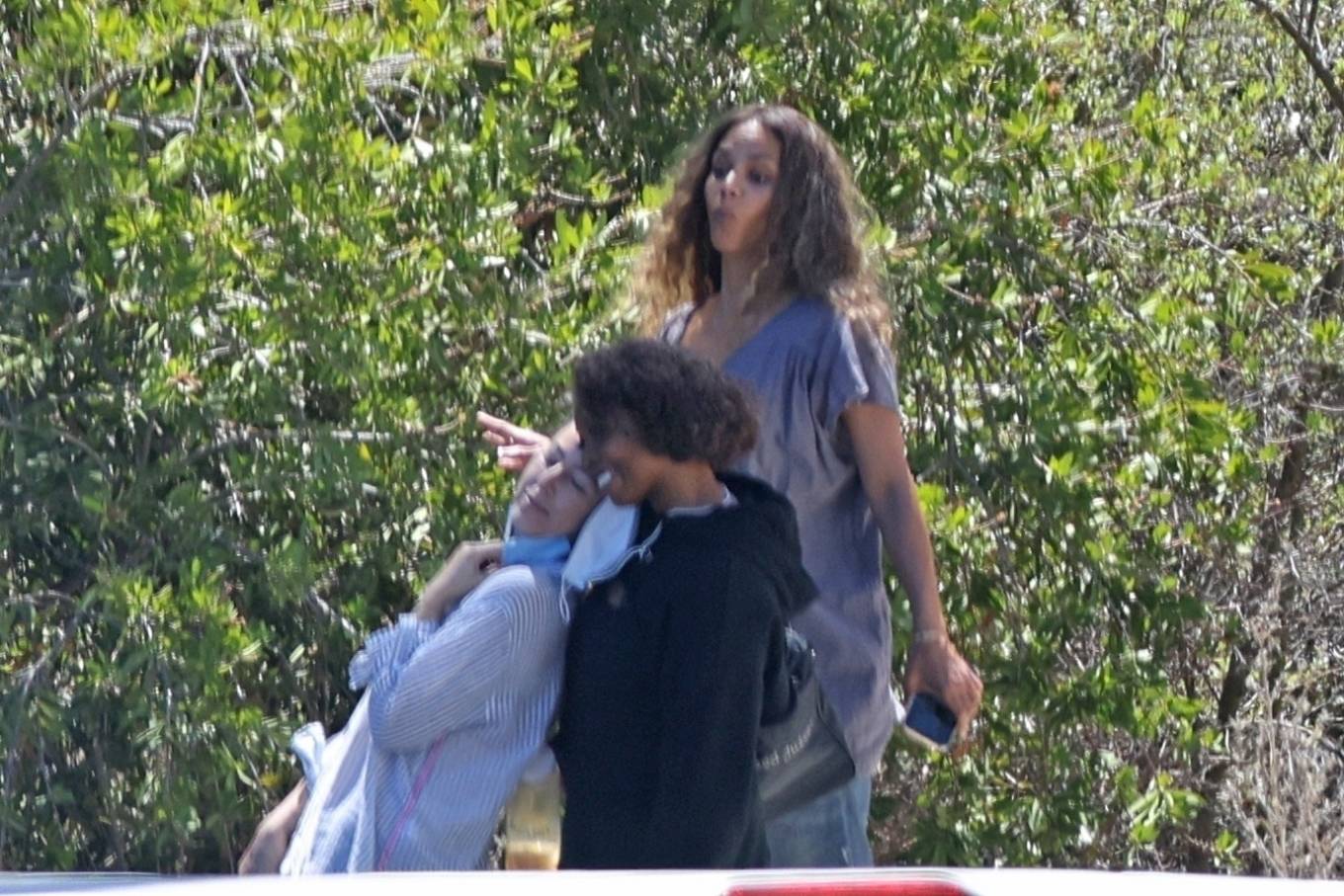 Halle Berry 2021 : Halle Berry -Seen filming a commercial for Sweaty Betty workout clothes in Malibu -02
