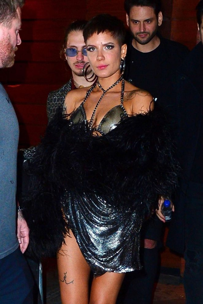 Halsey - Leaving Victoria's Secret Fashion Show After Party in NYC