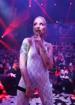 Halsey - Performing at E11EVEN Nightclub in Miami