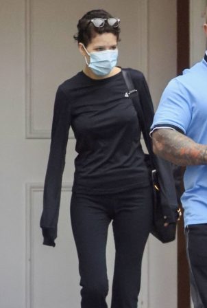 Halsey - Spotted at cosmetic dermatology center Epione in Beverly Hills
