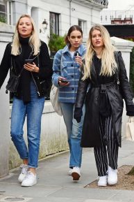 Hana Cross and Lottie Moss - Shopping together in Notting Hill