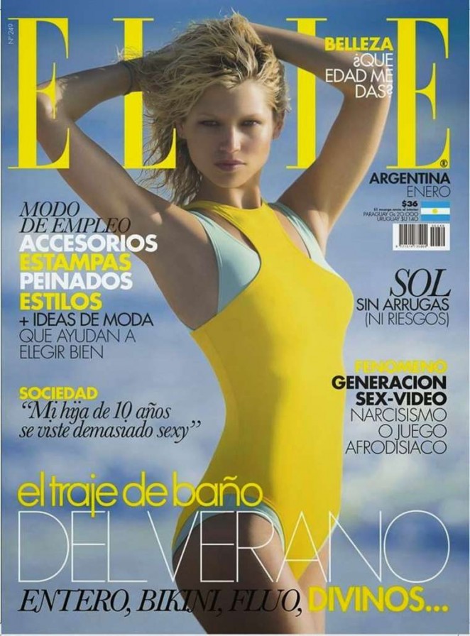 Hana Jirickova - Elle Argentina Cover Magazine (January 2015)