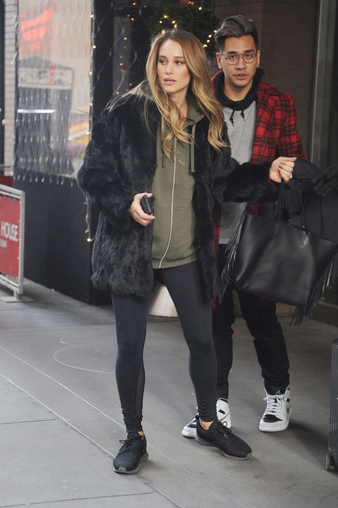 Hannah Davis out and out in Manhattan