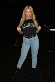 Harley Brash out for dinner at Sheesh in Essex