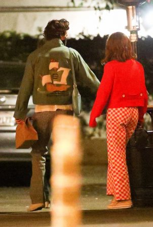 Harry Styles with Zoey Deutch - Seen after a dinner date in Los Angeles