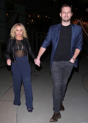 Hayden Panettiere and Brian Hickerson - Night out in Hollywood