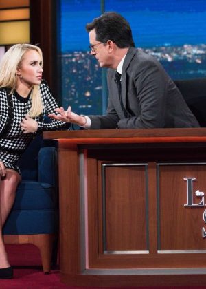 Hayden Panettiere at 'The Late Show With Stephen Colbert' in New York
