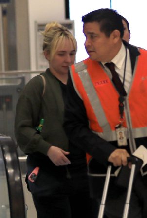 Hayden Panettiere - Is seen at LAX