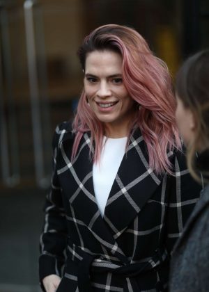 Hayley Atwell - Leaving BUILD London in London