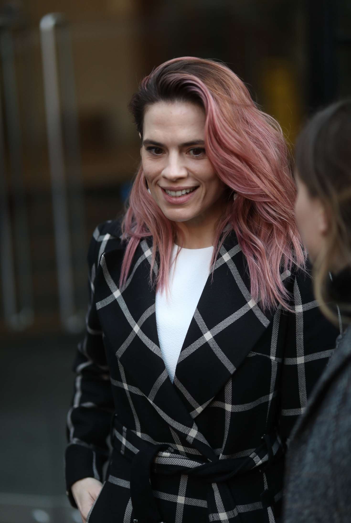 Hayley Atwell - Leaving BUILD London in London