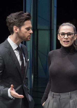 Hayley Atwell - On stage in Dry Powder inLondon