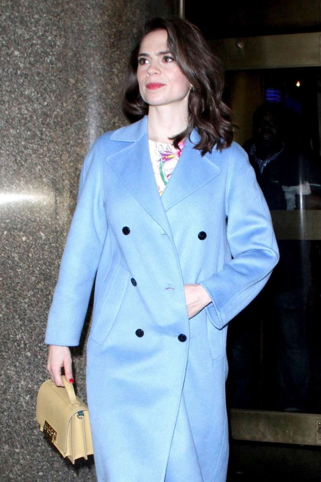 Hayley Atwell out in New York