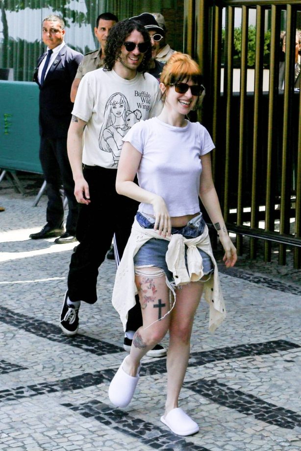 Hayley Williams - Seen with her fans outside the Fasano hotel in Rio