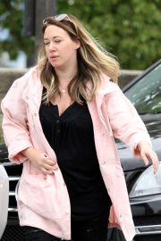 Haylie Duff in Pink Jacket - Out and about in LA
