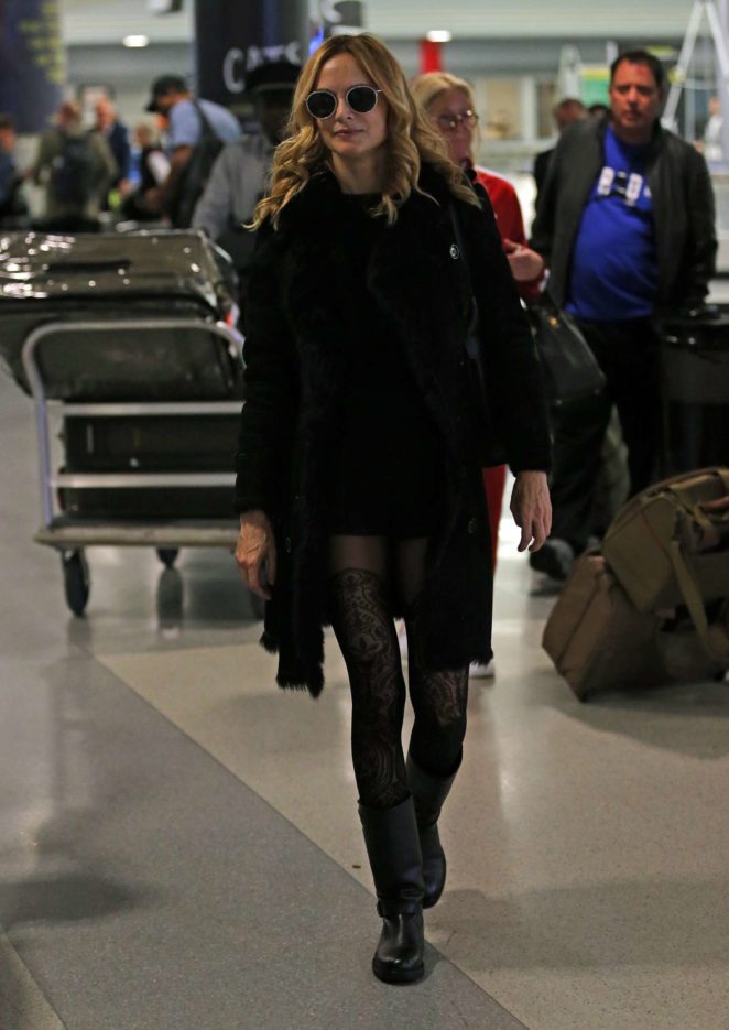 Heather Graham at JFK airport in New York City