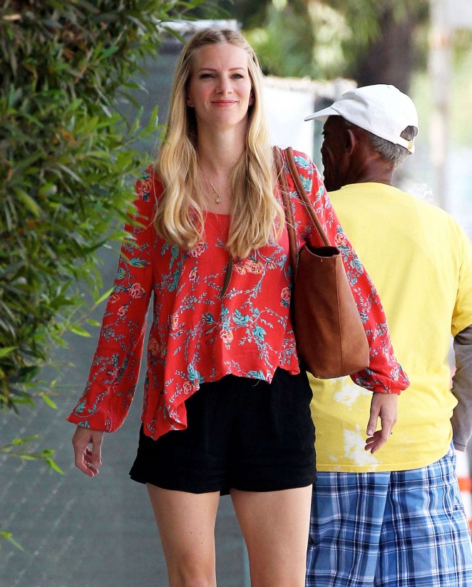 Heather Morris in Shorts Out in Los Angeles