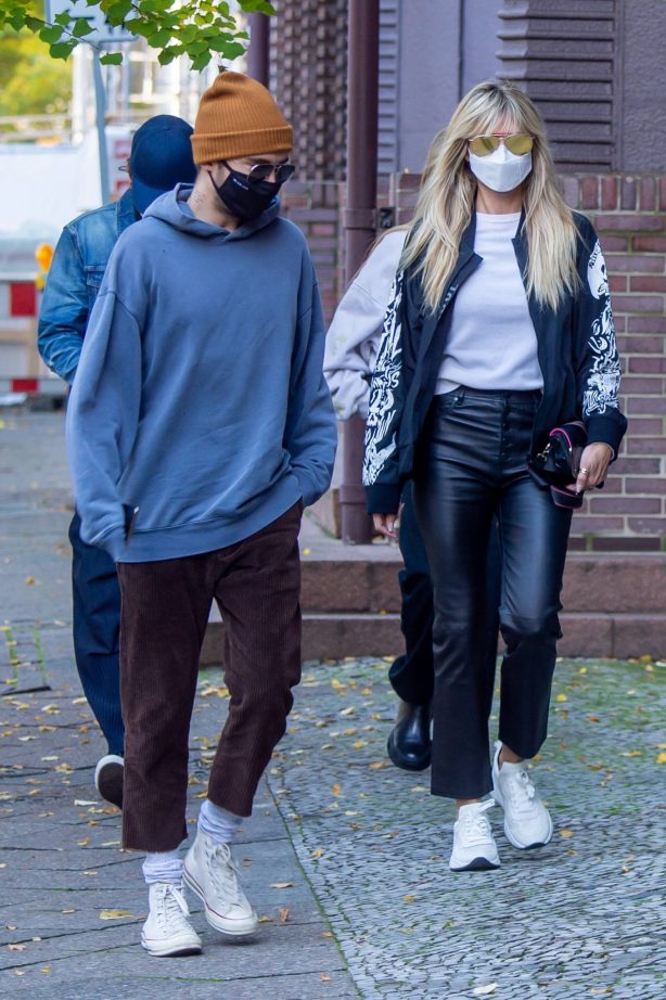 Heidi Klum and Helene Boshoven Samuel - Out for a apartment hunting in Berlin