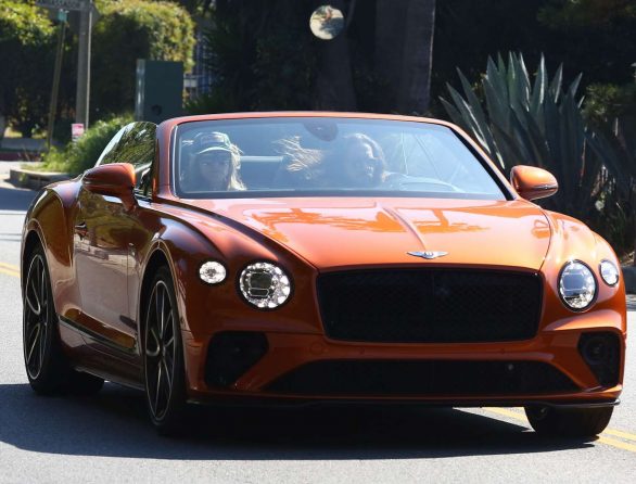 Heidi Klum and Tom Kaulitz - Spotted in their Bentley convertible
